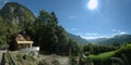 View of valley from Walenstadt Berg, Switzerland