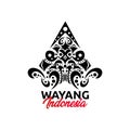 Wayang ethnic culture of indonesia country design isolated