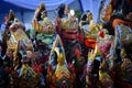 wayang golek wood carving art from west Java Indonesia