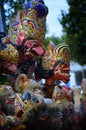 wayang golek wood carving art from west Java Indonesia