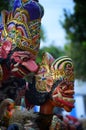 wayang golek wood carving art from west Java Indonesia