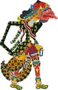 Wayang Puppet Shadow - Drona Royalty Free Stock Photo