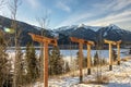 Wayfinding Signs in Banff National Park Canada