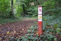 Waymark of Rhine Castle Trail and Mosel Trail close to Winningen, Germany