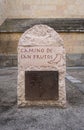 Waymark Direction Sign in Segovia, Spain