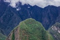 Wayna Picchu, Huayna Picchu, Sacred Mountain of the Incas in Machu Picchu, Cusco Peru Royalty Free Stock Photo