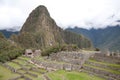 Wayna Picchu and Inca Ruins Royalty Free Stock Photo