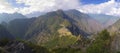 Wayna Picchu panorama view Royalty Free Stock Photo