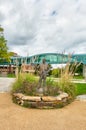 Wayne Goode Statue and Sandburg Archway at University of Missouri-St. Louis