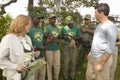 Wayne Pacelle CEO of Humane Society of United States checking anti-snaring patrol in Tsavo National Park, Kenya, Africa