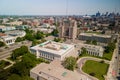 Wayne State University welcome center, WSU is a public research university founded in 1868, also Michigan`s third largest