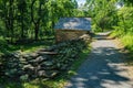 Log Barn Exhibit at the Humpback Rocks Farm Museum