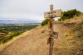 Waypoint Signage along the Draper Aqueduct Trail Royalty Free Stock Photo