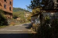 Wayside abandoned dwelling buildings in fomer 1970s` factory