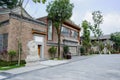 Wayside archaised Chinese building on sunny day Royalty Free Stock Photo