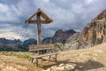 Wayside cross in Tre Cime di Lavaredo National Park