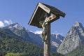 Wayside Cross In Werdenfels Country