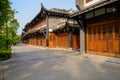 Wayside old-fashioned buildings in sunny summer afternoon,China Royalty Free Stock Photo