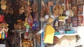 Wayside shop selling souvenirs to tourists