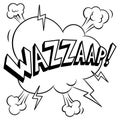 Wazzaap word coloring vector illustration