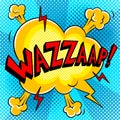 Wazzaap word comic book pop art vector