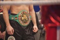 WBC Belt on Vitali Klitschko Royalty Free Stock Photo