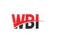 WBI Letter Initial Logo Design Vector Illustration Royalty Free Stock Photo