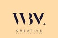 WBM abstract letter logo design Royalty Free Stock Photo