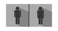 Wc modern flat icons - male and female icon