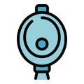 Wc pissoir icon vector flat