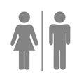 WC sign icon. Toilets Icon Unisex.Toilet symbol. Vector man and woman icons. Royalty Free Stock Photo