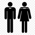 Wc symbols, restroom men and women signs