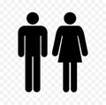 Wc symbols, restroom men and women signs