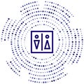 wc vector icon. wc editable stroke. wc linear symbol for use on web and mobile apps, logo, print media. Thin line illustration. Royalty Free Stock Photo
