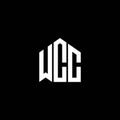 WCC letter logo design on BLACK background. WCC creative initials letter logo concept. WCC letter design Royalty Free Stock Photo