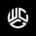 WCC letter logo design on black background. WCC creative initials letter logo concept. WCC letter design Royalty Free Stock Photo