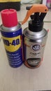 wd-40 , chain lube, silicon , new