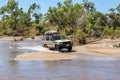 4WD crossing a river