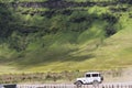 Jeep in Savana land in Bromo