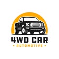 4wd pick up car logo