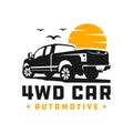 4wd pick up car logo