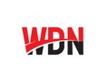 WDN Letter Initial Logo Design Vector Illustration Royalty Free Stock Photo