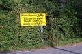 Weak/narrow bridge sign Royalty Free Stock Photo