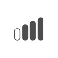 weak signal scale icon. Elements of web icon. Premium quality graphic design icon. Signs and symbols collection icon for websites,