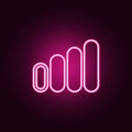 weak signal scale icon. Elements of Web in neon style icons. Simple icon for websites, web design, mobile app, info graphics
