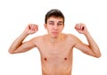 Weak Young Man Royalty Free Stock Photo