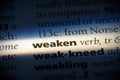 Weaken