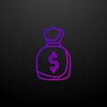 Wealth accumulation outline nolan icon. Elements of banking and finance set. Simple icon for websites, web design, mobile app,