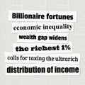 Wealth inequality news headlines