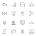 Wealth Planning Office line icons collection. Prosperity, Investing, Retirement, Estate, Legacy, Finance, Asset vector
